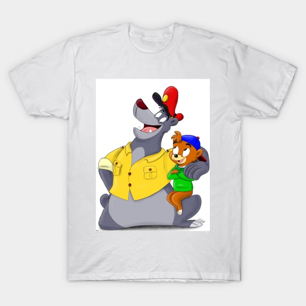 Papa Bear and Little Britches T-Shirt by madtownstudio3000